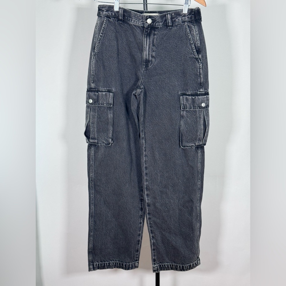 NWOT Madewell Low-Slung Straight Cargo Jeans in Ranney Wash - Picture 5 of 7